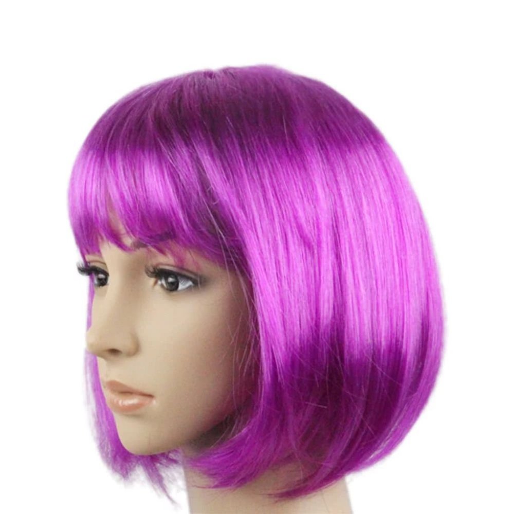 [NEW] Anime Cosplay Wig Color Short Straight Hair Costume Manga Character